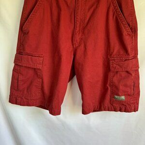 Wrangler 6-Pocket Mens Shorts Red Sz 33